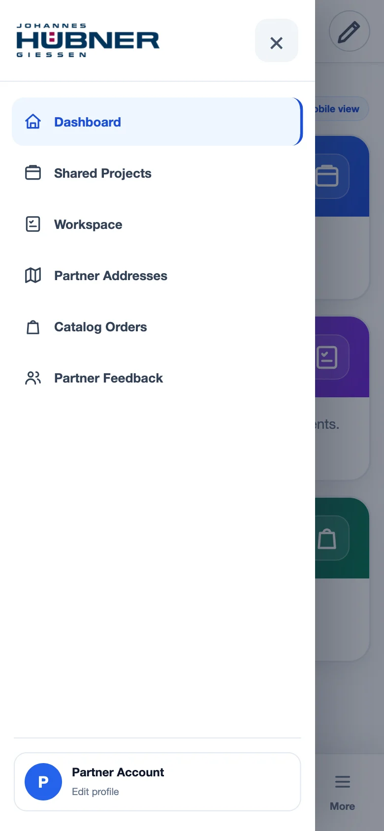 SalesTools Navigation für Partner